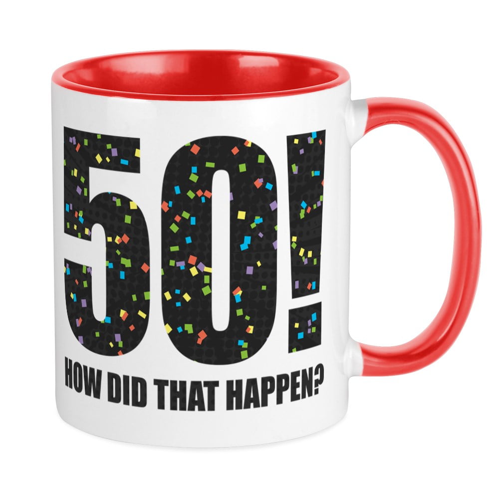 50th Birthday Gift Mug Present for 50 Men Women 10oz Coffee Mug 