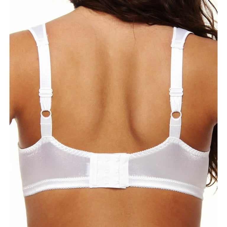 Just My Size 1105 Womens Gel Cushion Strap Wirefree Bra White Size - 46D
