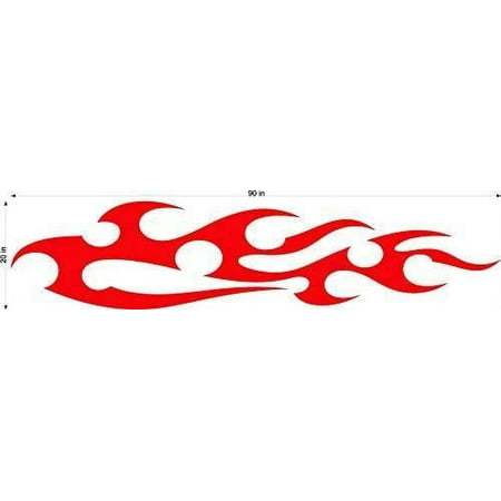 Auto Truck Car Boat Side Flames Tribal Decal Sticker TF013