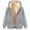 Gray, variant on Sherpa Fleece Lined Hoodie Jacket Womens Full Zip Hooded Jackets Trendy Heart Graphic Hoodies Comfy Long Sleeve Winter Sweatshirts with Pockets Red XXXL
