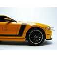 thumbnail image 6 of 2013 Ford Mustang Boss 302 Yellow with Black Stripes 1/18 Diecast Model Car by Shelby Collectibles, 6 of 7