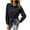 Black, variant on Kovlvoll Long Sleeve Tops for Women Button up Shirts Lapel Collared Casual Solid Color Shirt Blouse