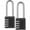 A, variant on 4 Digit Combination Lock 2Pcs Combination Padlock Long Shackle Lock 4 Digit Resettable Combination Lock