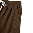 thumbnail image 5 of Zynoxe Men's Corduroy Pants with Side Pockets Plus Size Solid Color Full Length Pants Elastic Waist Drawstring Casual Trousers Lightweight Relaxed Wide Leg Pants for Men 2XL, 5 of 9