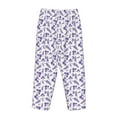 thumbnail image 5 of Goofa Lavender Flowers Printed Soft Pajama Pants for Women, Wide Leg Comfy Casual Lounge Yoga Pants-Small, 5 of 9