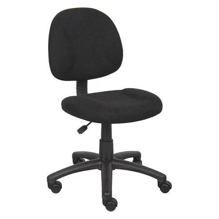 Fabric Task Chair, 23 1/2-, Armless, Black - Walmart.com - Walmart.com