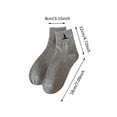 thumbnail image 2 of Cute Halloween Socks Pumpkin Bat Embroidered Crew Socks (Orange One Size), 2 of 4