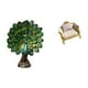 thumbnail image 1 of Figura de escritorio,Estante de estatua de pavo real para escritorio,decoración del hogar,Figura decorativa creativa para la oficina y el hogar.,sofá de casa de muñecas,Muebles para casa de, 1 of 8