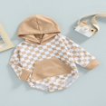 thumbnail image 3 of Combinaisons à Manches Longues/manches Courtes à Capuche Patchwork pour Bébés Garçons et Garçons avec Poches, 3 of 7
