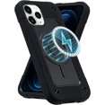 thumbnail image 1 of WANNGWE Magnetic Case Compatible with MagSafe Designed for iPhone 12 Pro Max Case , Full Body Rugged Heavy Duty [Military Grade Protection] Protective Cover for iPhone 12 Pro Max. (Black) DZ97-7093, 1 of 5