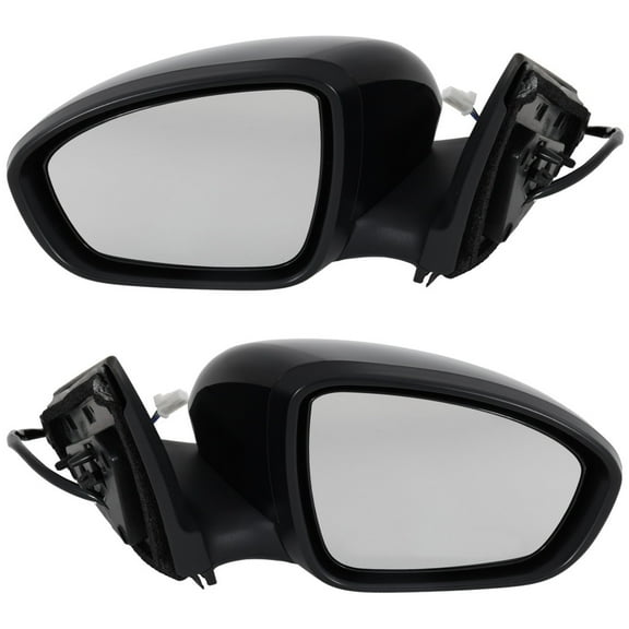 For Nissan Sentra 2020 2021 Door Mirror Driver and Passenger Side | Pair | Power | Non-Heated | Manual Folding | Paintable | Paintable | Replacement For NI1320326, NI1321326 | 96302-6LB0A, 96374-6LB0
