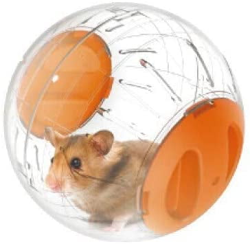 Small Animal Pet Toys Ball Crystal Ball for Hamsters,Small Silent Exercise Wheel Mouse Ball Small Animals Cage Accessories New Cute Hamster Running Ball 4.72 Inches 