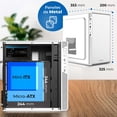 thumbnail image 4 of Gabinete ACTECK PERFORMANCE II Mircro ATX Mini Torre Fuente 500w Panel Metalico USB Blanco AC-940047, 4 of 6