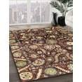 thumbnail image 2 of Ahgly Company Indoor Square Abstract Copper Green Oriental Area Rugs, 5' Square, 2 of 6