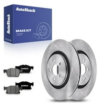 AutoShack 12.44" (316 mm) Front Vented Brake Rotors Premium Ceramic Brake Pads | Replacement for 2016-2020 Ford Edge | 6-PC Brake Kit