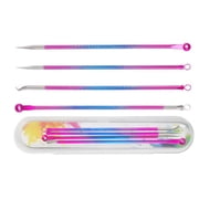 4 PCS Blackhead Remover Tool Kit, Tweezers Set for Face Defects, Blackhead Extractor tool for Face