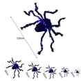 thumbnail image 6 of Tnobhg Halloween Glowing Plush Spider Decoration with Bendable Legs LED Light Up Spooky Haunted House Black Spider Ornament Party Supplies, 6 of 8