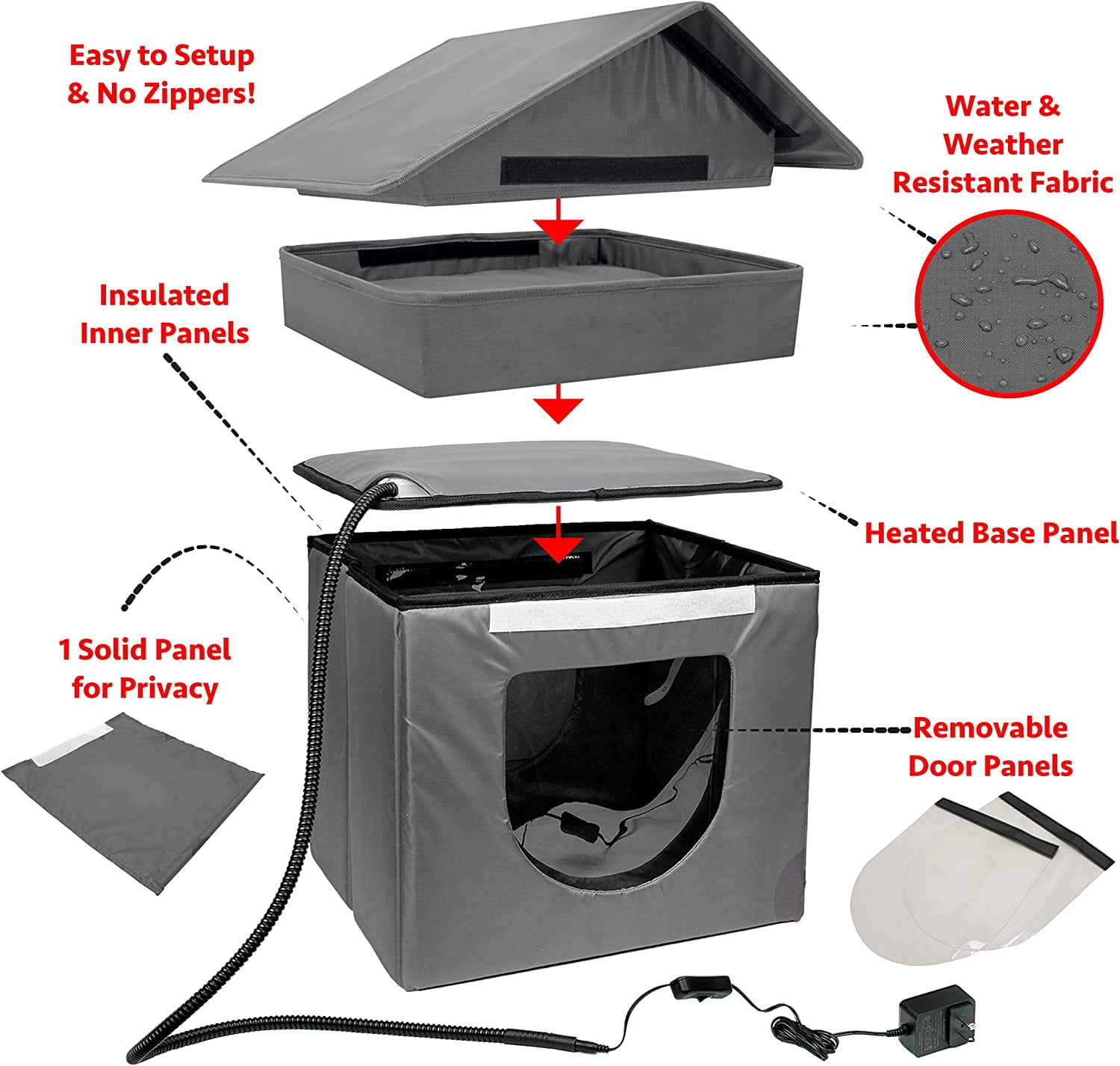 Kitty City Heated Outdoor Cat House