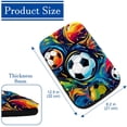 thumbnail image 4 of Football Soft, Comfortable, Furry Printed Car Armrest Cover - Armrest Accessory - 12.5x8.2 Inch, 4 of 6