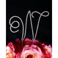 thumbnail image 2 of Simply Elegant Monogram Cake Topper, 2 of 2