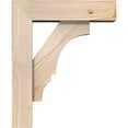 thumbnail image 3 of Ekena Millwork 5 1/2"W x 18"D x 22"H Balboa Block Smooth Bracket w/ Offset Brace, Douglas Fir, 3 of 25