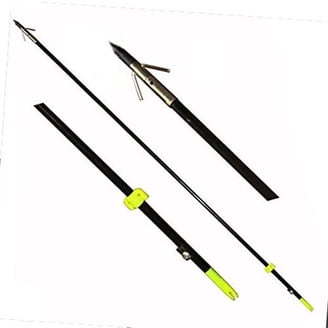 GPP 32'' Bowfishing Arrows, Solid Fiberglass Shaft with Broadheads & Safety  Slides for All Bows - Walmart.com