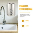 thumbnail image 3 of Homoyoyo Stainless Steel Wall Mounted Soap Dispenser Silver Bathroom Use, 3 of 6