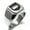 Silver, variant on Stainless Steel Crown Royal Coat of Arms Shield Engraved Square Flat Top Biker Style Polished Signet Ring
