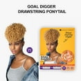 thumbnail image 2 of Ebo Instant Pony Synthetic Heat Resistant Draw String Ponytail Goal Digger Pineapple Wave 8” ( 4 Medium Brown ), 2 of 6