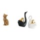 thumbnail image 1 of Elegantes figuras decorativas de resina de un gato y un cisne. Esculturas de animales para la entrada, estantería, sala de estar, dormitorio, adorno d, 1 of 8