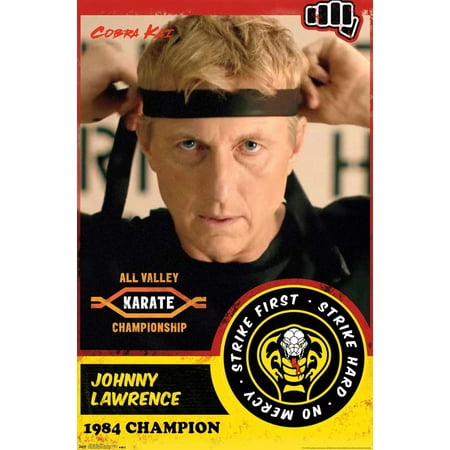 Cobra Kai - Johnny Wall Poster, 14.725" x 22.375"