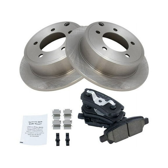 Rear Brake Pad and Rotor Kit - Compatible with 2011 - 2014 Chrysler 200 2012 2013