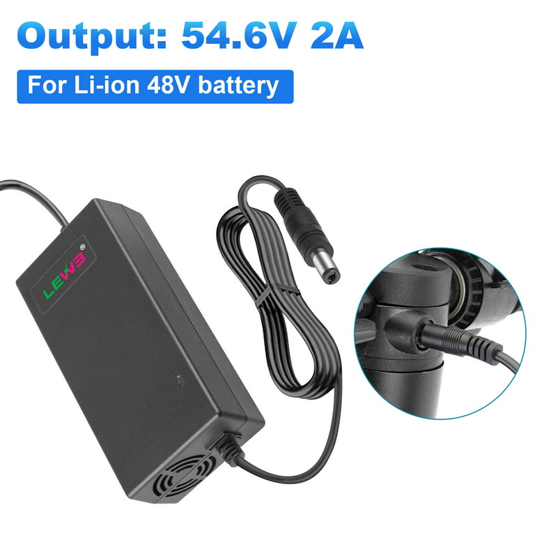 Output 54.6V 2A 48V Lithium Battery Charger for 48V 13S Lithium