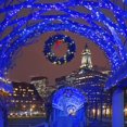 thumbnail image 2 of IBAOLEA 66ft Christmas Decorative Mini Lights, 200 LED Green Wire Fairy Starry String Lights Plug in, 8 Lighting Modes, for Indoor Outdoor Xmas Tree Wedding Party Decoration (Blue) Blue, 2 of 7