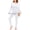 A White, variant on Plus Size Thermal Underwear for Women Fleece Lined Long Johns Base Layer Top and Bottom Set,1X-5X