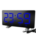 thumbnail image 1 of fastboy Réveil de Table Numérique Radio FM Mode Répétition Chambre Hôtel Affichage LED Réveil avec Port USB, Affichage Bleu, 1 of 6