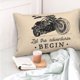 thumbnail image 4 of Balery Let The Adventure Begin Funda de Cojín Estampada, Regalos para Mujeres, Regalos de Amor para Ella, Regalos para Novia o Esposa, Funda de Almohada-20"x30", 4 of 6