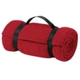 thumbnail image 2 of Port & Company BP10 Throw Men's Value Fleece Blanket with Strap, 2 of 2