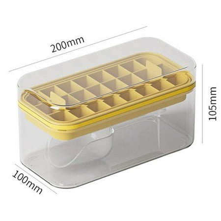 

Ice Cube Stencil Large Capacity Ice Tray Ice Box with Lid Ice Storage Box DIY