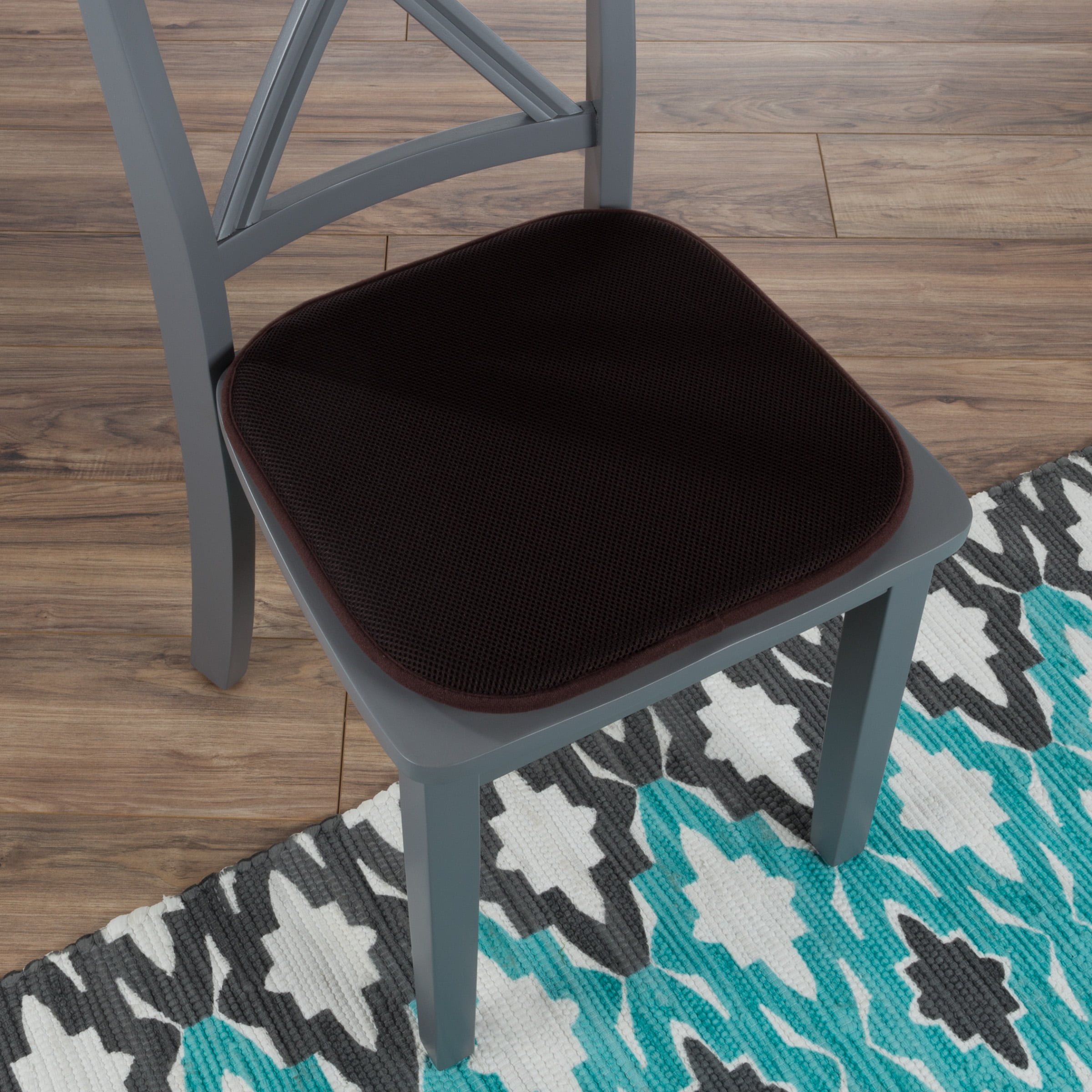 Memory Foam Chair Cushion-Square 16Â”x 16Â” Chair Pad with Non-Slip