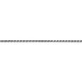 thumbnail image 4 of Auriga Fine Jewelry 10K White Gold 1.6 mm Diamond-cut Rope Chain Necklace for Women 30", 4 of 6