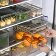 thumbnail image 3 of Organizador de refrigerador de 1,35 l con tapa, transparente, contenedor de plástico para alimentos de cocina., 3 of 3
