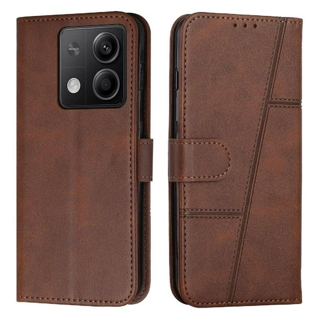 Funda Flip para FOXDOCK Xiaomi Redmi note 13 – Carcasa delgada y resistente a impactos con soporte para uso diario y profesional