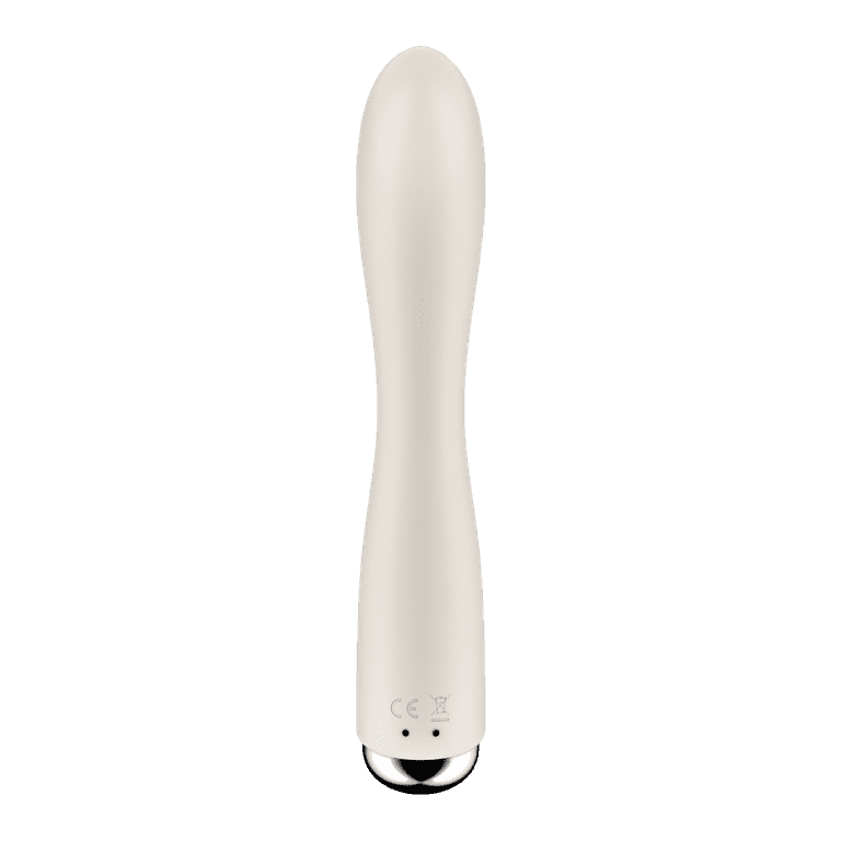 Satisfyer Spinning Rabbit 1| Rabbit Vibrator with Rotating Tip | G-spot and Clitoris Stimulation | 3 Motors | Waterproof (IPX7) | Rechargeable Battery | Skin-Friendly Silicone (Creme)
