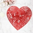 thumbnail image 5 of FYTPOV Romantic Heart Placemats, Roses Hollow Out Placemats for Kitchen and Dining, Valentines Day Decorations, Christmas Placemats for Party Home Decor, Table Decor, 5 of 6