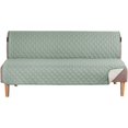 thumbnail image 1 of Pet Sofa Cover Non-Slip Elastic Band Waterproof Sofa Cover (Futon, Sage/Beige), 1 of 6