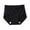 Black, variant on Akafmk Plus Size Underwear for Women High Waisted Cotton Briefs Extended Crotch Thin Seamless Comfortable Breathable Underwear Panties,Sizes M-3XL