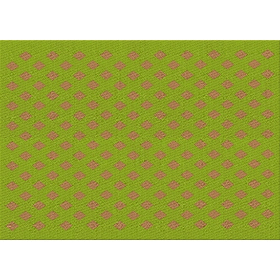 Ahgly Company Indoor Rectangle Patterned Pistachio Green Area Rugs, 2' x 5'