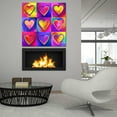 thumbnail image 6 of Epic Art 'Pop Art Heart 2' by Howie Green, Acrylic Glass Wall Art, 36"x36", 6 of 8