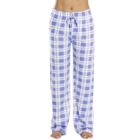

DuAnyozu Women Pajama Bottoms Plaid Checked PJ Pants Lounge Sleepwear Trousers